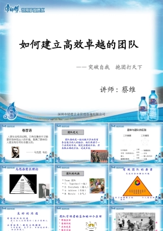 如何建立高效卓越团队科级培训