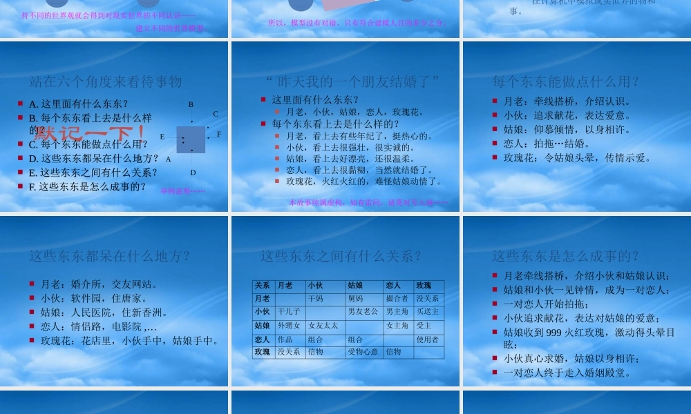 如何建立面向对象的世界观 (2)