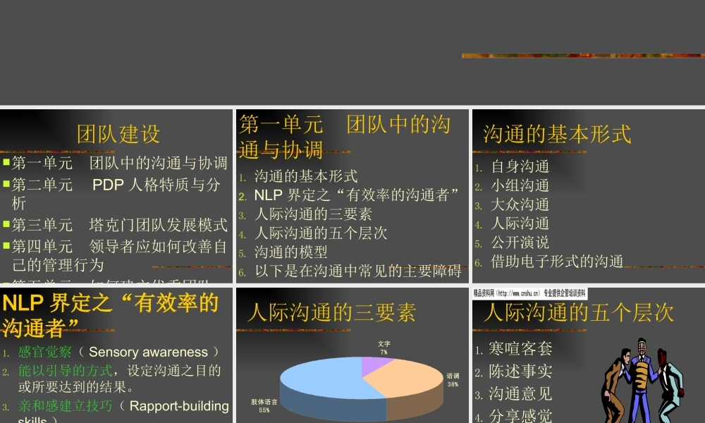 如何建立优秀的团队(ppt 页)
