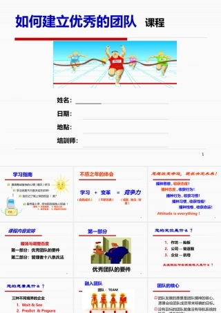 如何建立优秀的团队培训课程