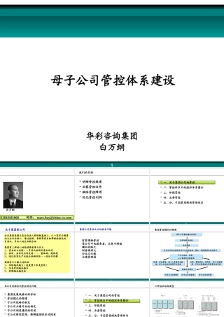 如何建设母子公司管控体系