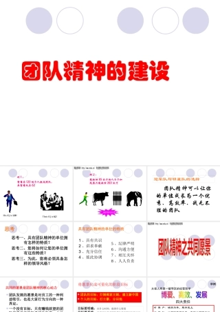 如何建设团队精神