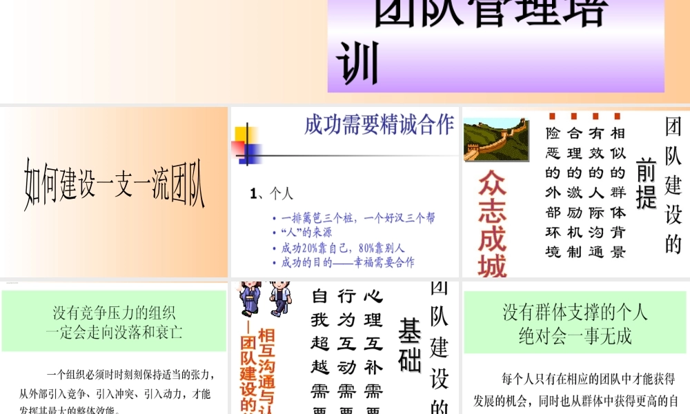 如何建设一流的团队