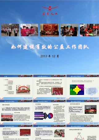 如何建设有效的公益工作团队讲义