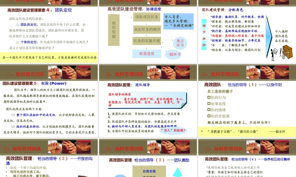如何建设与管理团队