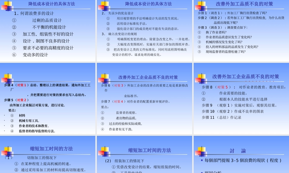 如何降低工厂浪费