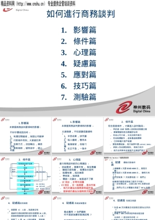 如何进行高效商务谈判