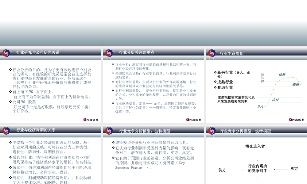 如何进行行业和公司研究课件