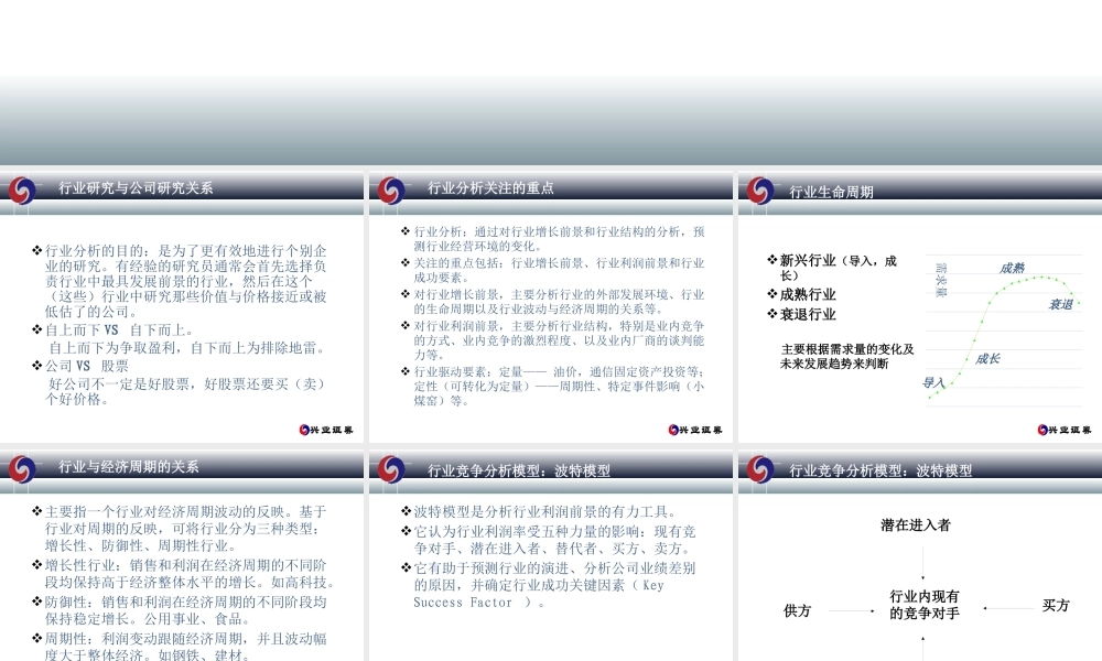 如何进行行业及上市公司研究(王斌)