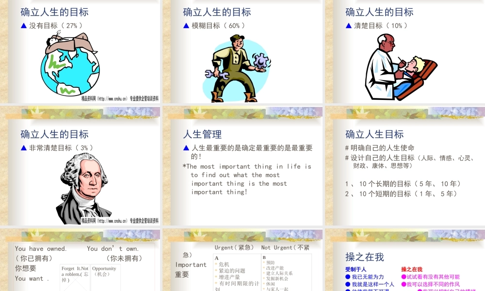 如何进行时间管理(ppt 58页)