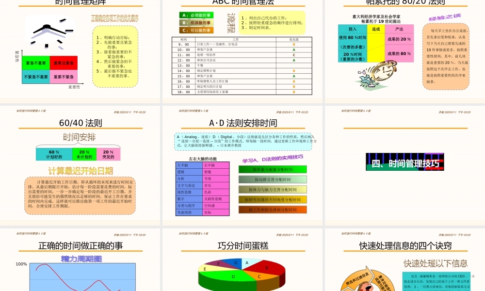 如何进行时间管理（学员版）