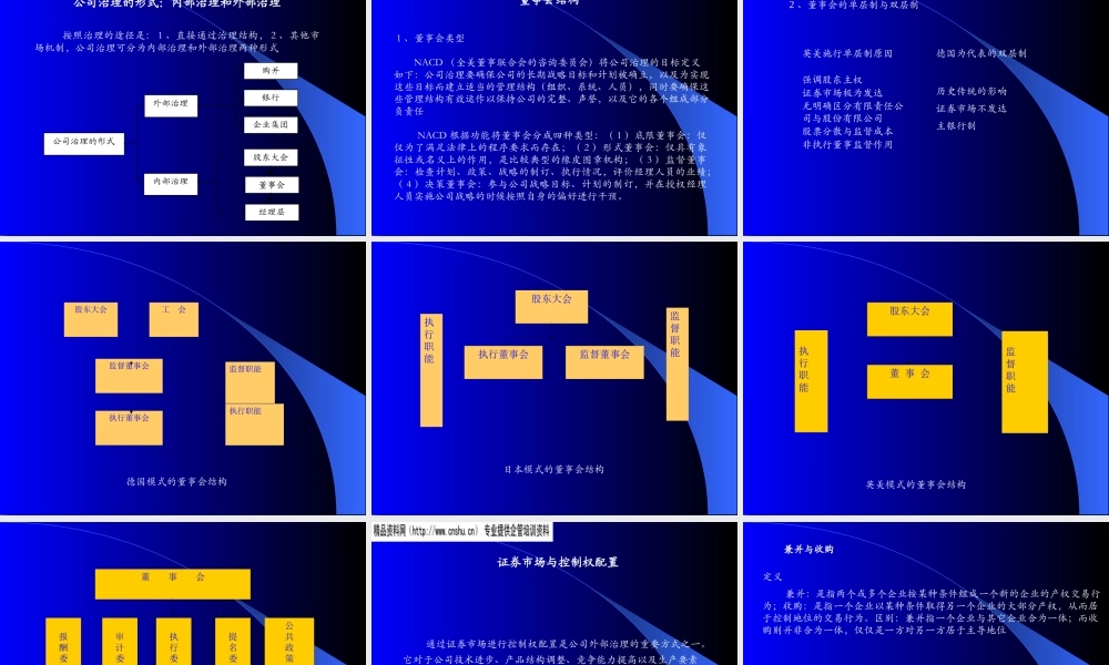 如何进行有效的公司治理(1)