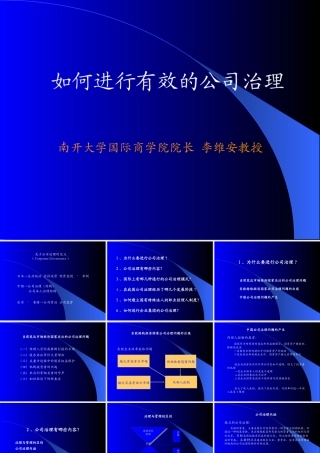 如何进行有效的公司治理（PPT 58）