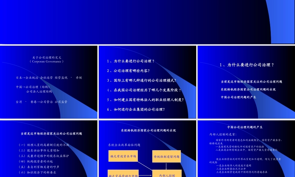 如何进行有效的公司治理（PPT58）(1)