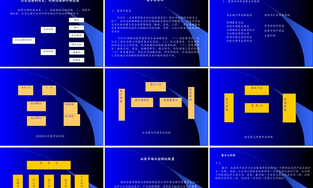 如何进行有效的公司治理（PPT58）(1)