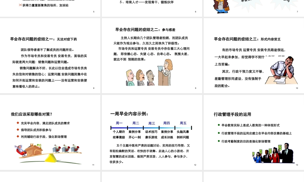 如何经营成功的早会