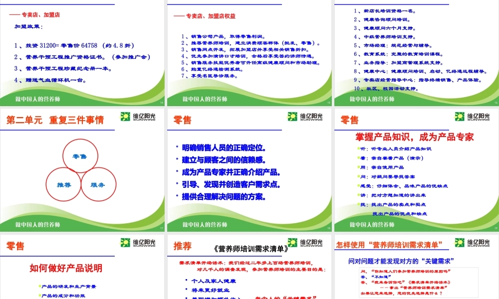如何经营维亿阳光事业(NXPowerLite)ppt-幻