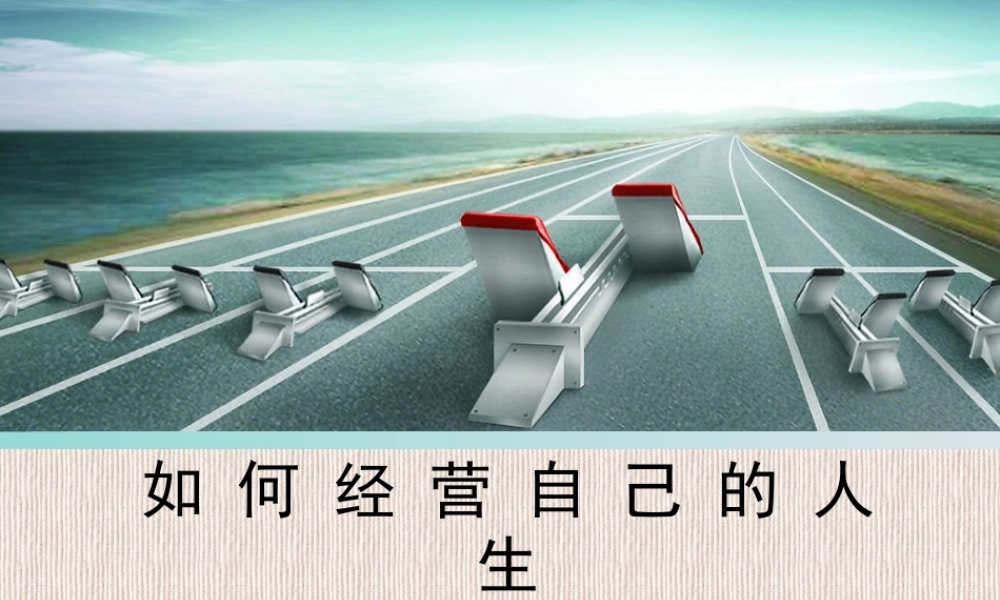 如何经营自己的人生（PPT 30页)