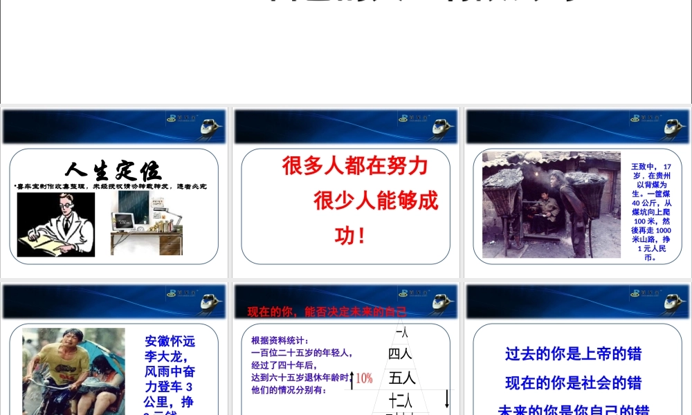 如何经营自己的人生(PPT 52页)