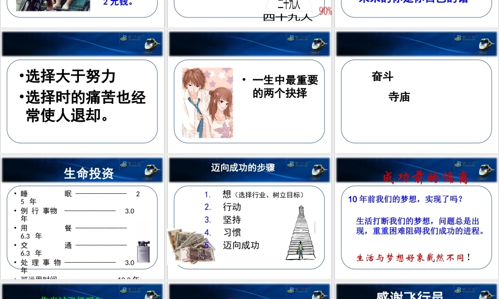 如何经营自己的一生