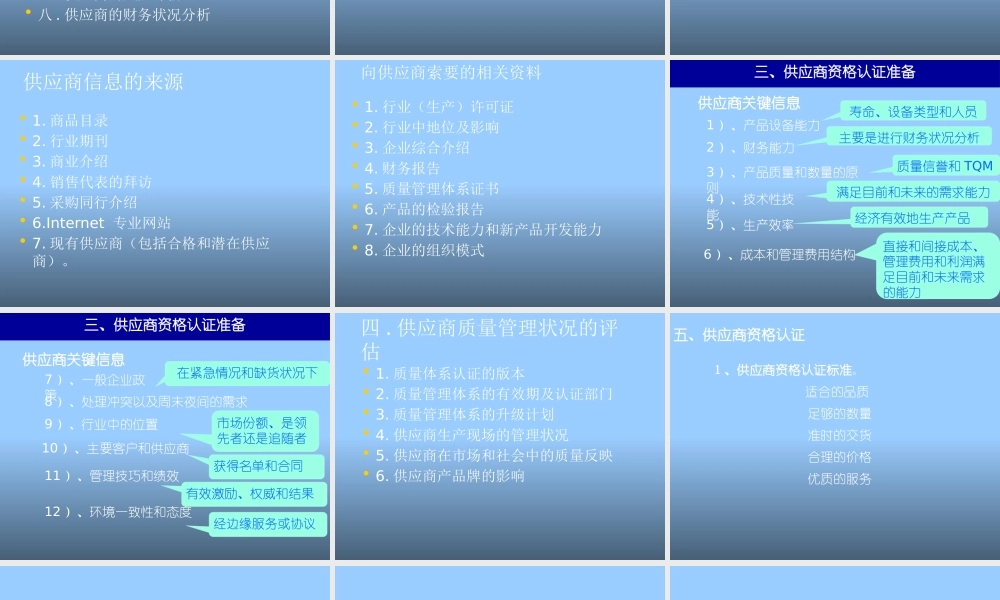 如何开发供应商及其评估