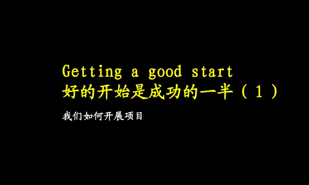 如何开展项目(PPT 73页)