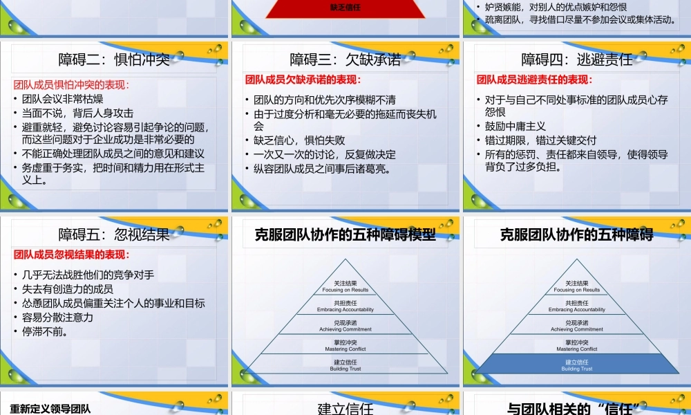 如何克服团队协作的五种障碍
