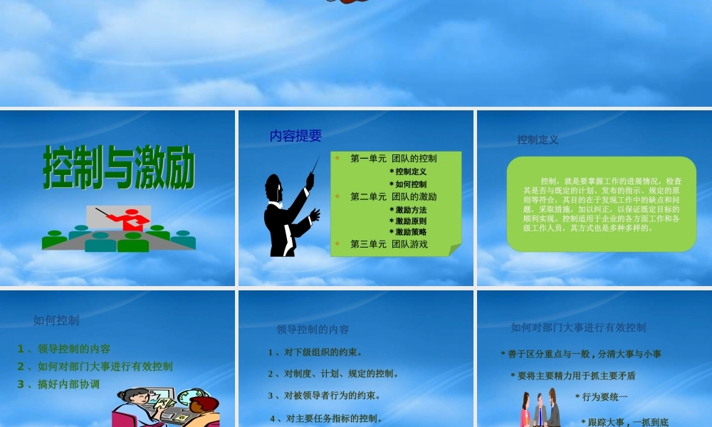 如何控制与激励团队团队激励方法与策略