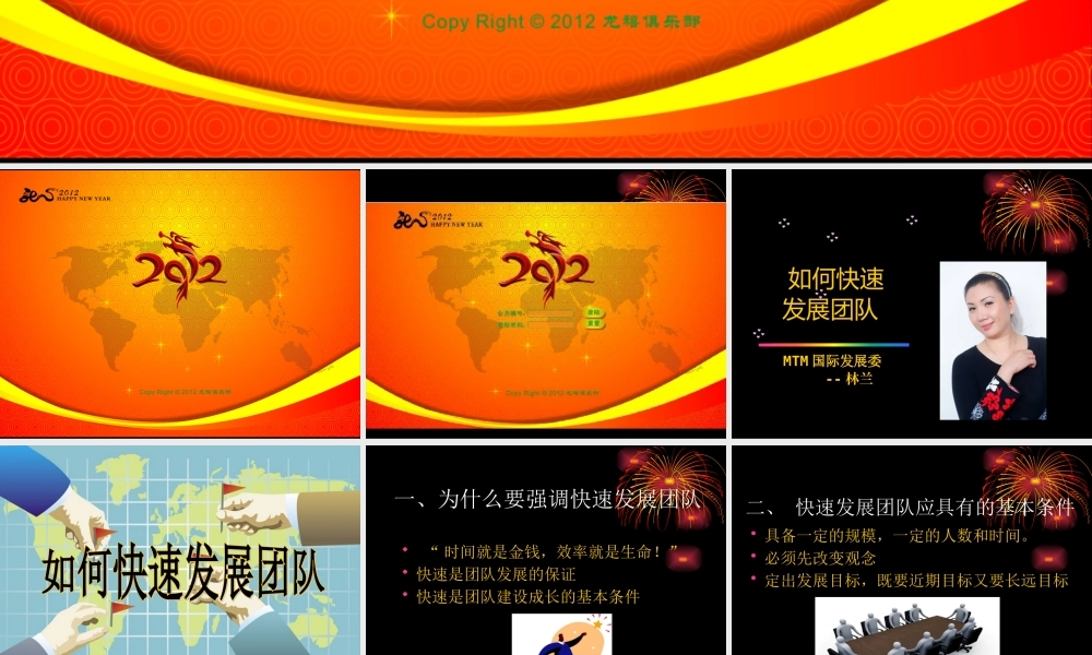 如何快速发展团队(PPT 页)