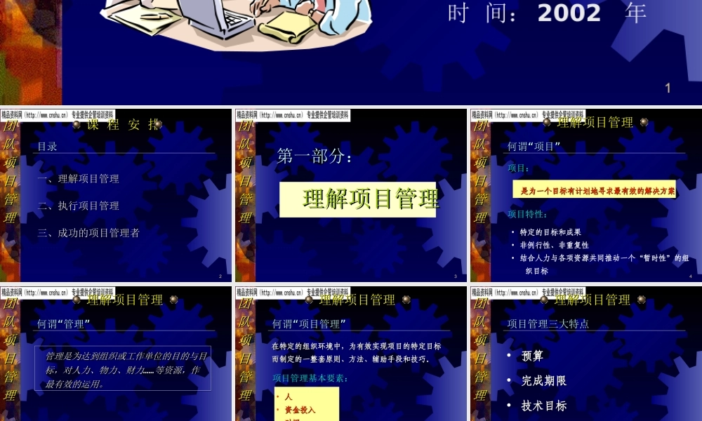 如何理解与执行项目管理