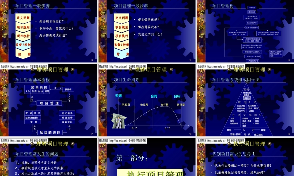如何理解与执行项目管理