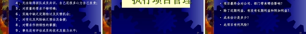 如何理解与执行项目管理