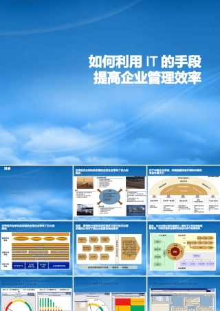 如何利IT的手段提高企业效率