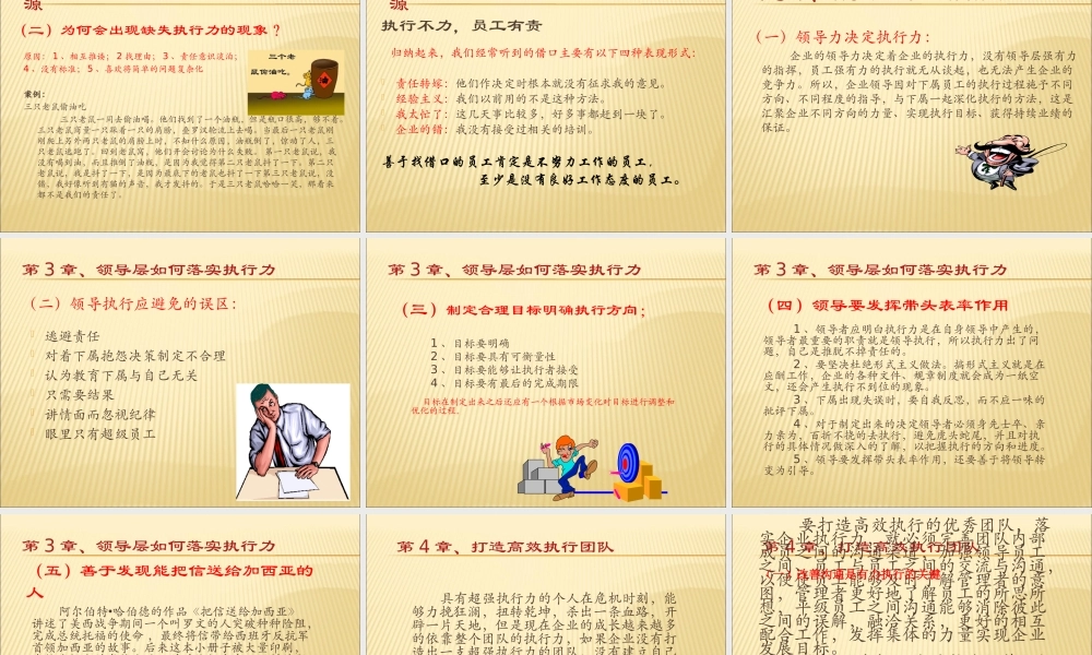 如何落实执行力培训课件