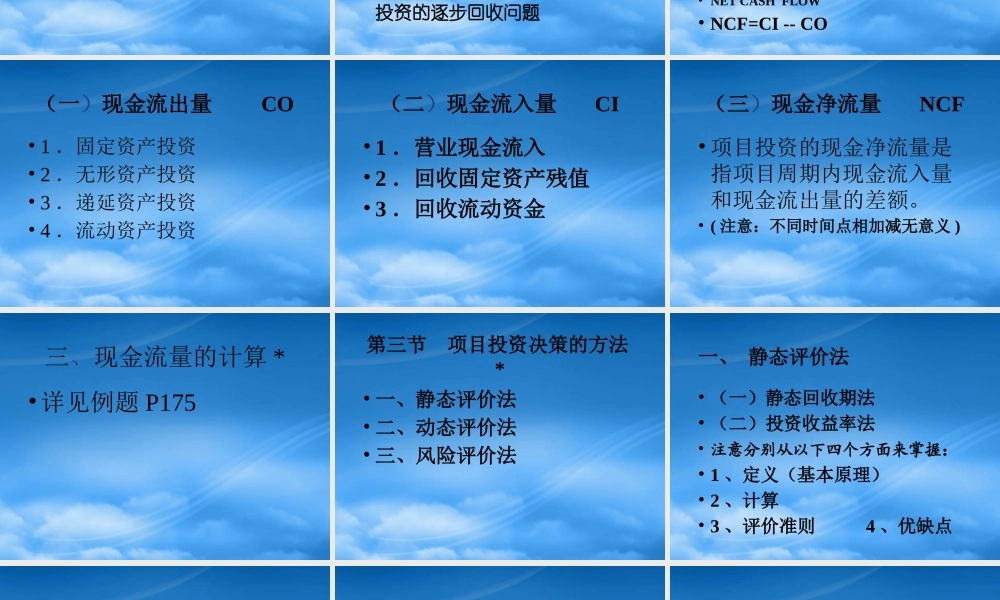 如何明智的进行项目投资