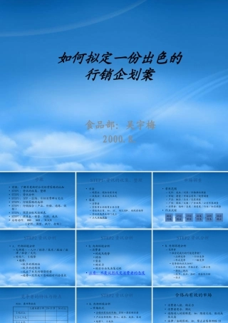 如何拟定一份出色的行销企划案