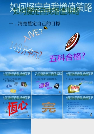 如何拟定自我增值策略