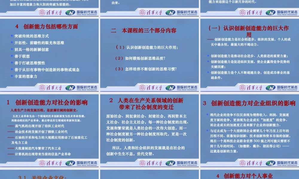 如何培养创新能力（PPT47页)