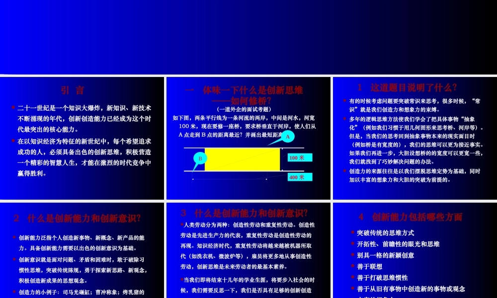 如何培养创新思维能力（PPT46页)
