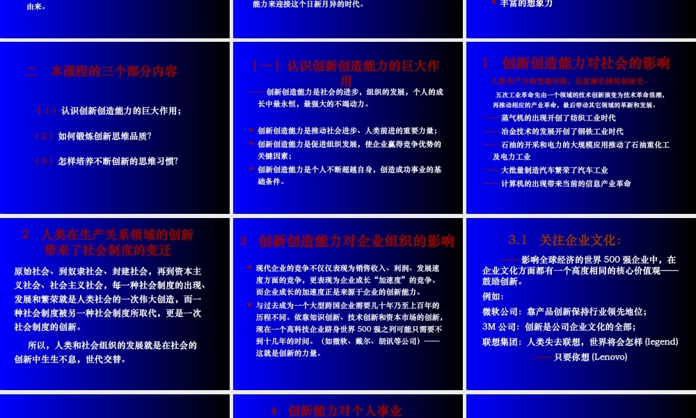 如何培养创新思维能力（PPT46页)