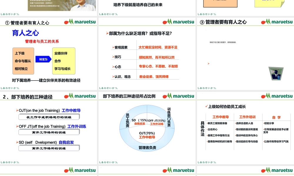 如何培养下属(PPT37页)