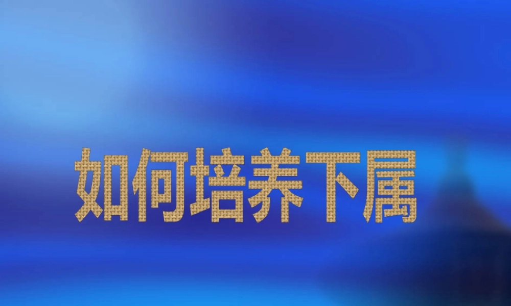 如何培养下属