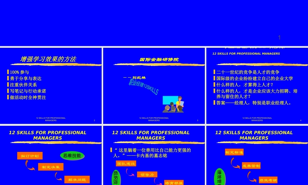 如何培养职业经理人(ppt 375页)