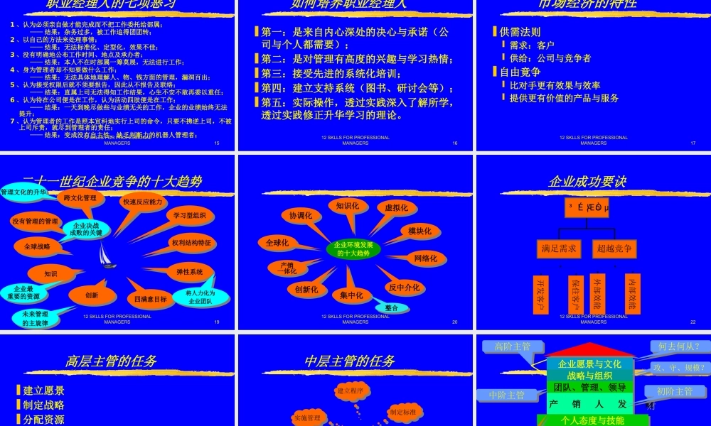 如何培养职业经理人(ppt 375页)