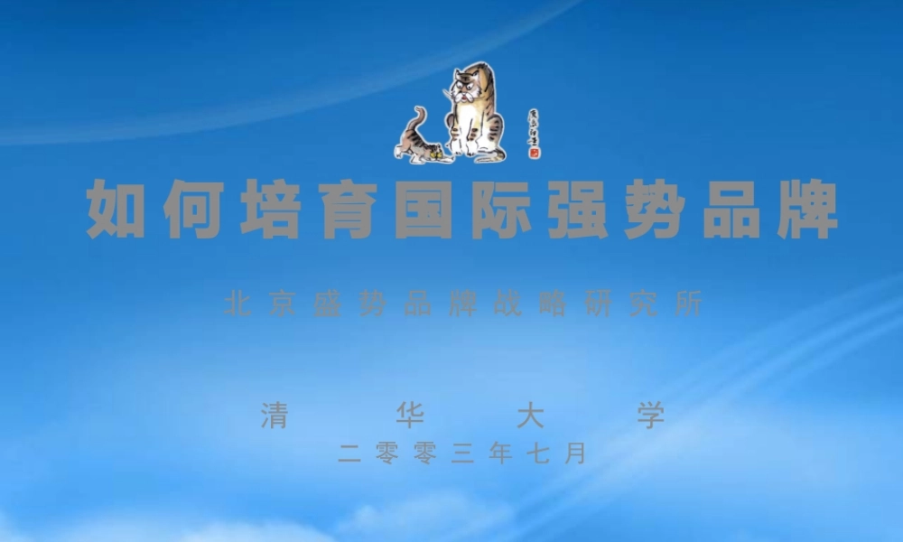 如何培育国际强势品牌