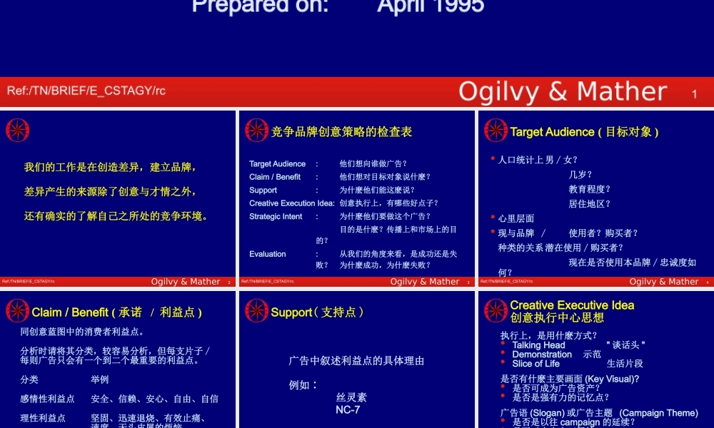 如何评估竞争品牌创意策略及企图