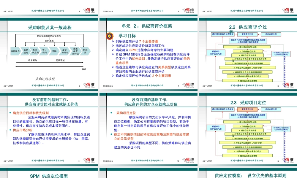 如何评估与初选供应商