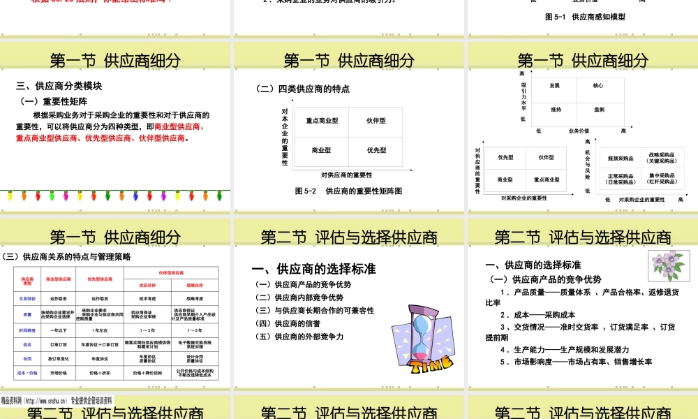 如何评估与选择供应商