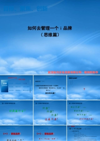 如何去管理一个i品牌