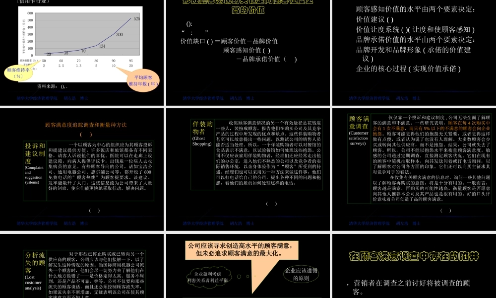 如何确定顾客价值与客户满意